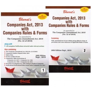 Bharat's Companies Act, 2013 with Companies Rules & Forms by Ravi Puliani & Mahesh Puliani [2 Vols.]